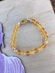 Citrine Crystal Bracelet